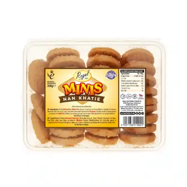 Regal Minis Nan Khatie Cookies 350g x 6