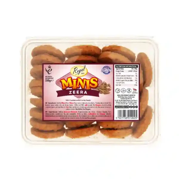 Regal Minis Zeera Cookies 350g x 6