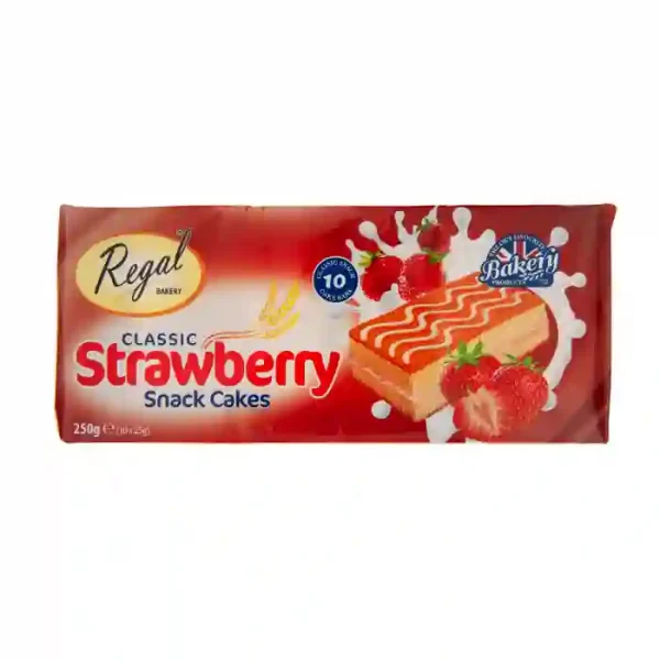 Regal Strawberry Snack Cakes 250g x 12