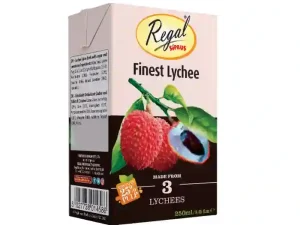 Regal Lychee Juice Tetra 250ml x 36