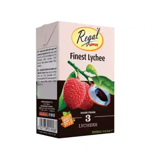 Regal Lychee Juice Tetra 250ml x 36