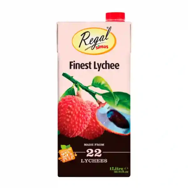 Regal Lychee Juice Tetra 1Ltr x 8