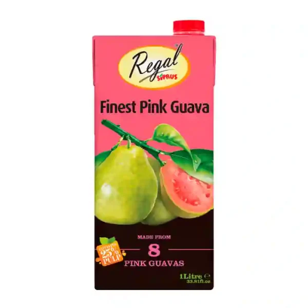 Regal Pink Guava Juice Tetra 1Ltr x 8