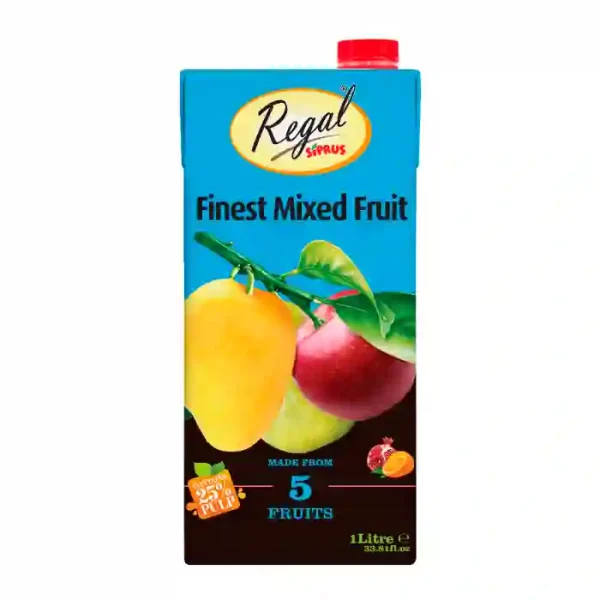 Regal Mixed Fruit Juice Tetra 1Ltr x 8
