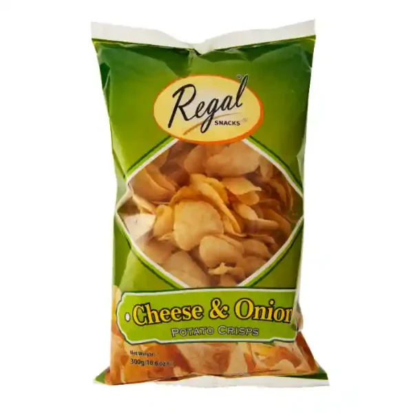 Regal Cheese Onion Crisps 300g x 8